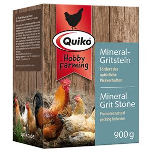 2 x 900 g Quiko Hobby Farming Mineraalgritsteen Vogel Accessoires