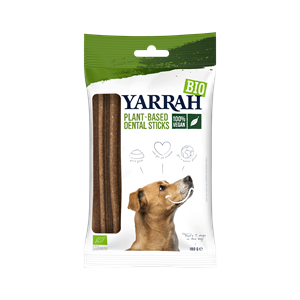 Yarrah biologische vegan dental sticks voor honden