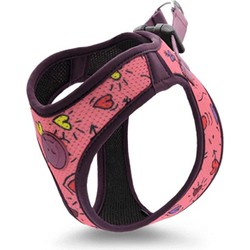 Morso hondentuig body mesh gerecycled pink think roze