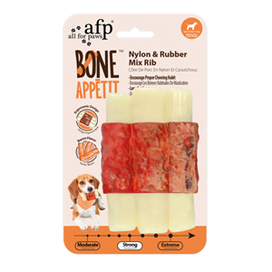 AFP Bone Appetit - Nylon & Rubber Mix Rib - Bacon Flavor In