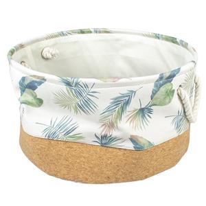 Duvo+ palm cork & poly mand rond meerkleurig L - 45x45x25cm