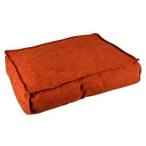 Duvo+ Kussen rechthoekig velvet copper rood/wit S - 56x40x13