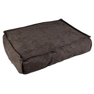 Duvo+ kussen rechthoekig velvet concrete grijs M - 76x56x13