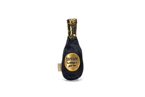 Beeztees Champagnerflasche - 30 x 9 x 9 cm - Schwarz/Gold