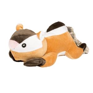 Duvo+ Pluche eekhoorn met knisper staart 24cm voor hond