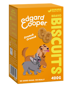 Edgard&Cooper Adult Biscuit Banaan&Pinda 400 gr