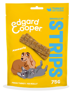 Edgard&Cooper Edgard & Cooper Strips Kalkoen&Kip hondensnacks 75 gram