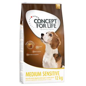2 x 12 kg / 2 x 4 kg Concept for Life voor een speciale prijs! - Medium Sensitive (2 x 12 kg)