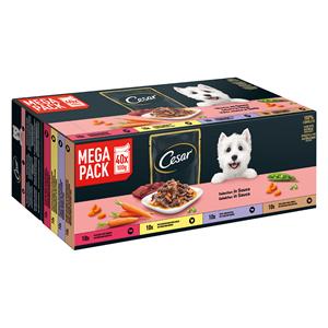 40x100g Maaltijdzakjes in Saus Cesar Hondenvoer