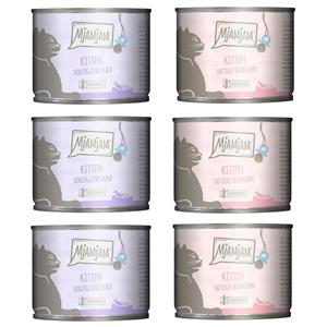 6x200g Mix (2 Rassen) MjAMjAM Kitten Natvoer Kat