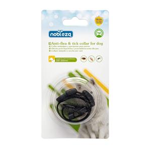 Nobleza Honden vlooienhalsband - Natuurlijk - Werking 6 maanden - Maat S 30 cm - Zwart