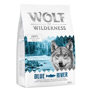 Probeer nu! Wolf of Wilderness Droogvoer, Enkele Blikken & Snacks - Blue River - Zalm 400 g droogvoer