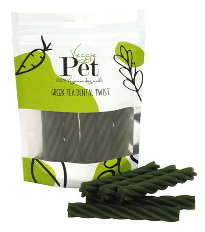 Veggie Pet green tea dental twist