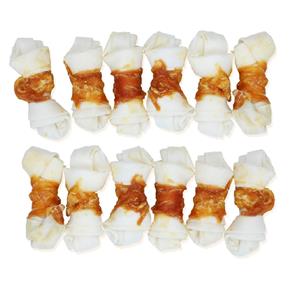 nobleza Hondensnack kip gerolde knoopbotjes 6 cm