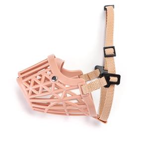 Nobleza Honden muilkorf - Kunststof - Beige - Maat S