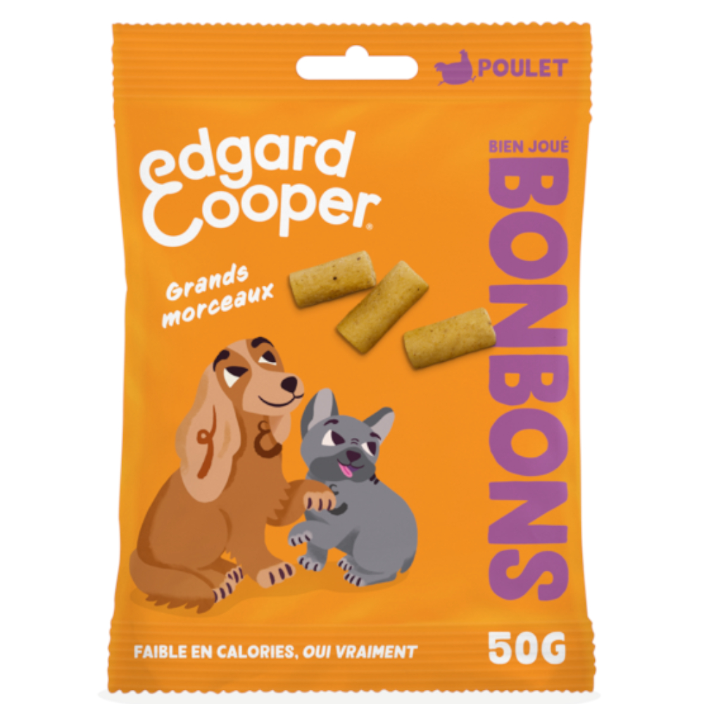 Edgard & Cooper Edgard & Cooper Dog Bites Large - Kip (50 g)