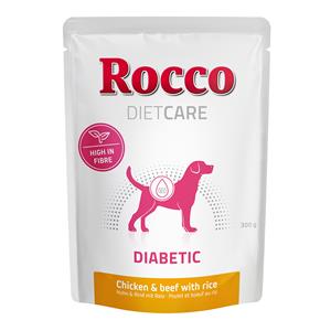 Rocco Diet Care Diabetic Kip & Rund met Rijst 300 g - Zakje Hondenvoer 12 x 300 g
