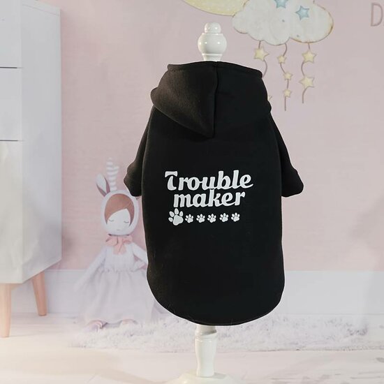 Temu Chihuahua hoodie Trouble Maker XS 20 cm