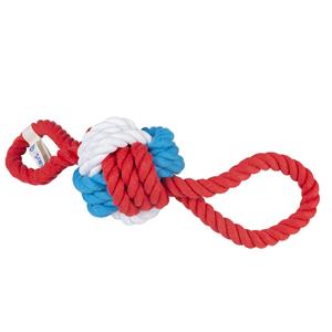 Duvo+ Smurfs Grote Smurf Touwbal Met 2 Lussen 42cm
