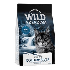 2x6,5kg Adult "Cold River" Sterilised Zalm Wild Freedom Kattenvoer