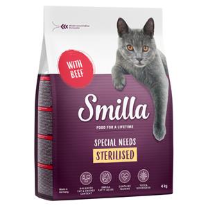 4kg Adult Sterilised met Rund Smilla Kattenvoer