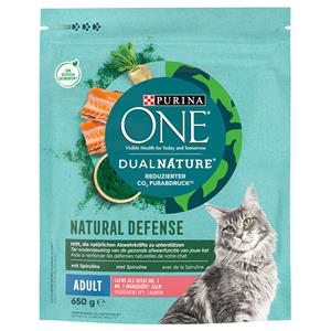 Purina One Dual Nature Zalm met spirulina Kattenvoer - 650 g