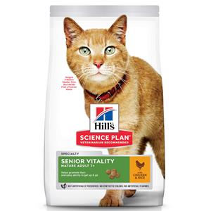 Hill's Mature Adult Senior Vitality met kip & rijst kattenvoer 2 x 7 kg