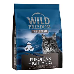 2x400g Wild Freedom European Highlands - Zalm, Kip, Lam Katten Droogvoer