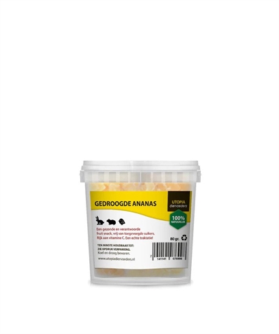 UTOPIA gedroogde ananas (80 GR)