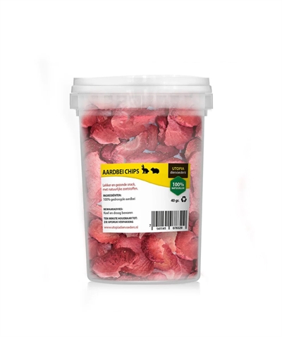 Utopia aardbei chips
