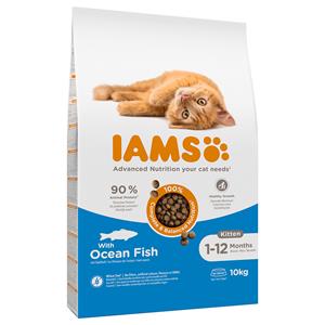 Iams 10% korting!  Vitality droogvoer - Kitten met Zoutwatervis (10 kg)