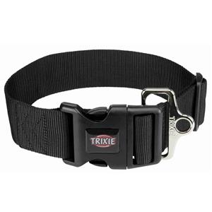 TRIXIE HALSBAND HOND PREMIUM ZWART 40-60X5 CM