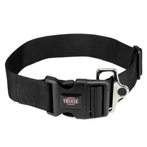 TRIXIE HALSBAND HOND PREMIUM ZWART 55-80X5 CM