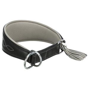 Trixie Active Comfort Anti-trek Windhondenhalsband Zwart/grijs S-M