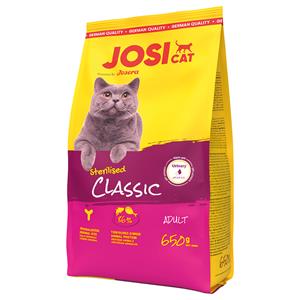 2x 650kg Josera JosiCat Sterilised ClassicZalm kattenvoer droog