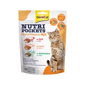 GimCat Nutri Pockets Malt - Vitamin Mix - 150 gram