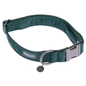 Halsband Nomad Tales Blush emerald - groen - Maat XS: 24 - 36 cm Halsomvang, B 10 mm