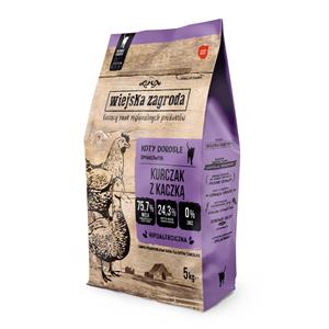 5kg Wiejska Zagroda Cat Kip met eend droogvoer voor katten