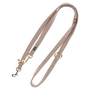 Nomad Tales Calma Halsband, sand - Bijpassende riem: 200 cm lang, 20 mm breed