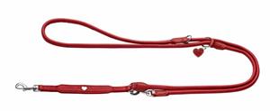 HUNTER verstelbare looplijn Round & Soft Love 200cm x Ø 6 mm voor honden