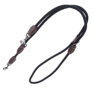 Hondenriem van Nomad Tales Spirit in de kleur ebony - 200 cm lang, Ø 10 mm