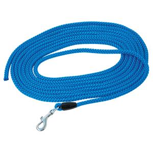 Petlando Pawz & Pepper Rond Gevlochten Sleeplijn Blauw 5m lang Ø6mm Hond