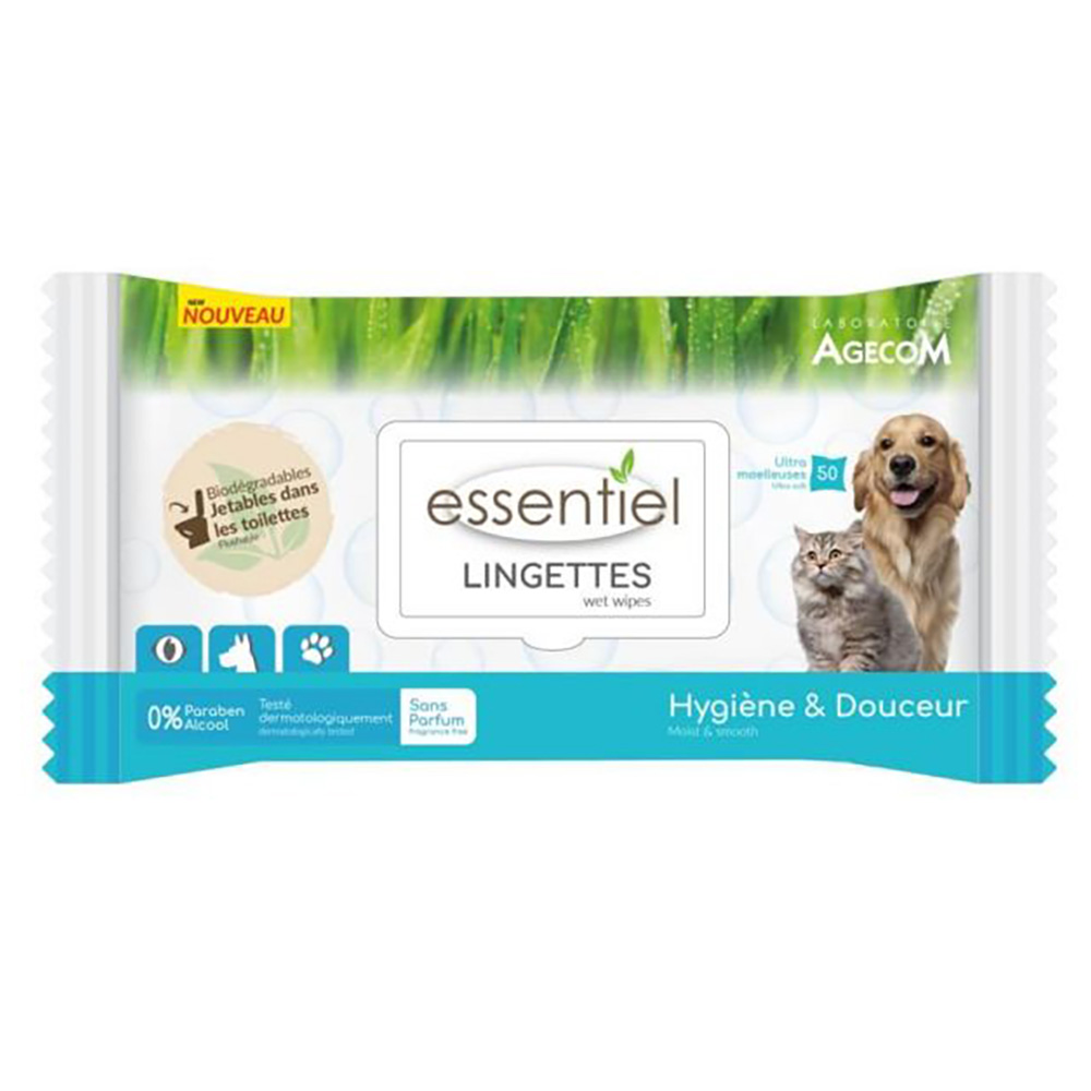 Essentiel Unscented Wipes - 50 Stuks