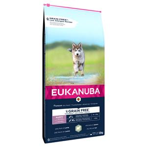 2x12kg Eukanuba Grain Free Puppy Large Breed Lam droogvoer voor honden
