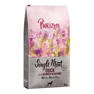 Voordeelpakket: 2 x 12 kg Purizon Hondenvoer - Single Meat Adult Eend met Appel en Lavendelbloesem - Graanvrij