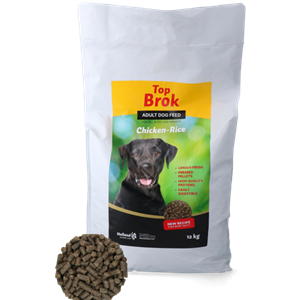 Topbrok kip"rijst geperst 'For all dogs'