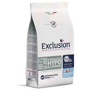 Exclusion Diet 12kg  Hydrolyzed Hypoallergenic Medium/Large Fish & Maïszetmeel Droog Hondenvoer