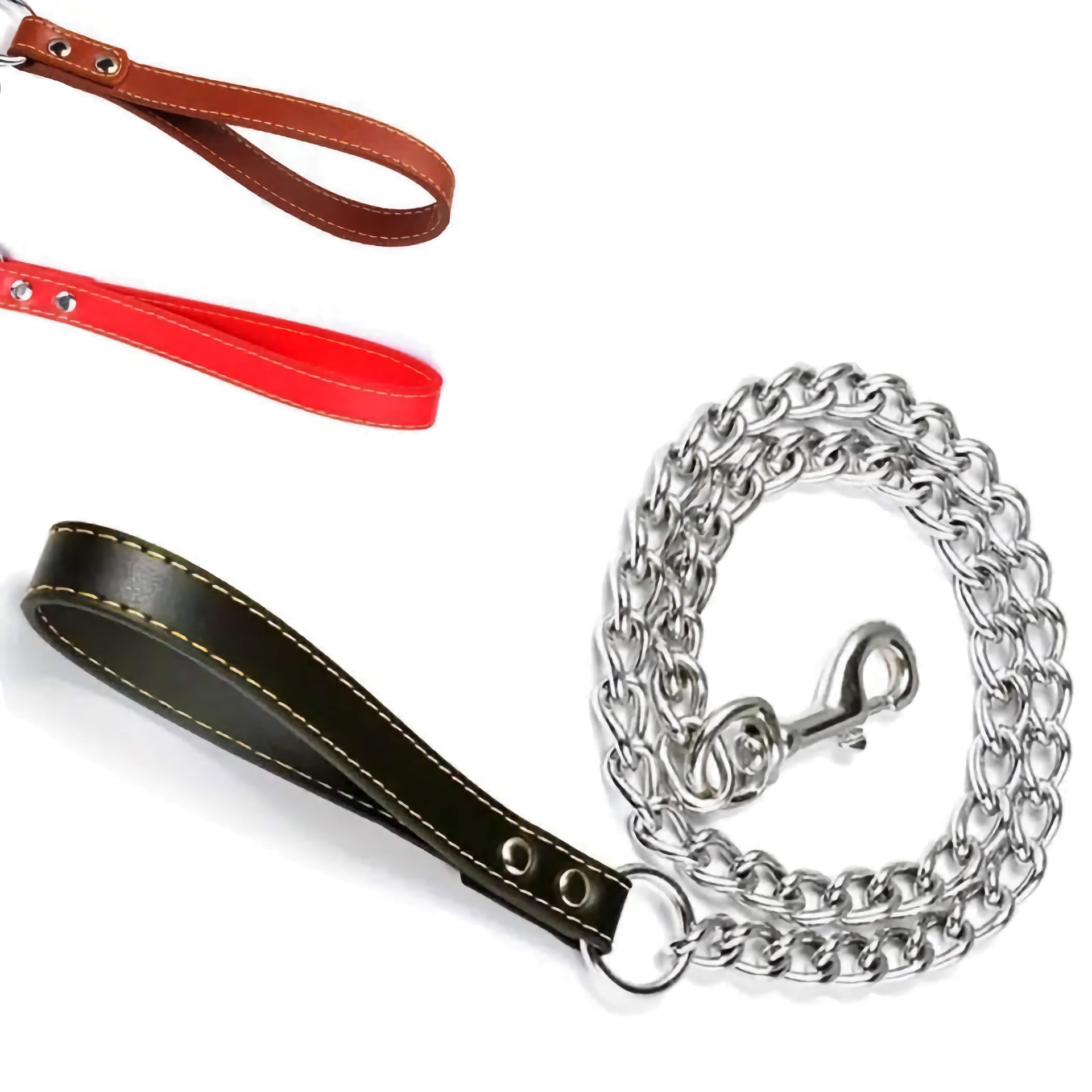 Nobleza Hondenriem - Metaal - Ketting - Lengte 120 cm - Breedte 1,3 cm