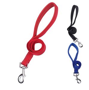 Nobleza Hondenriem - Nylon - Reflecterend - Gevoerd handvat - Lengte 120 cm - Breedte 2,5 cm