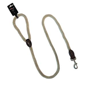 jackandvanilla Jack and Vanilla Hondenriem - Rond - Beige - Lengte 135 - Diameter 1,5 cm